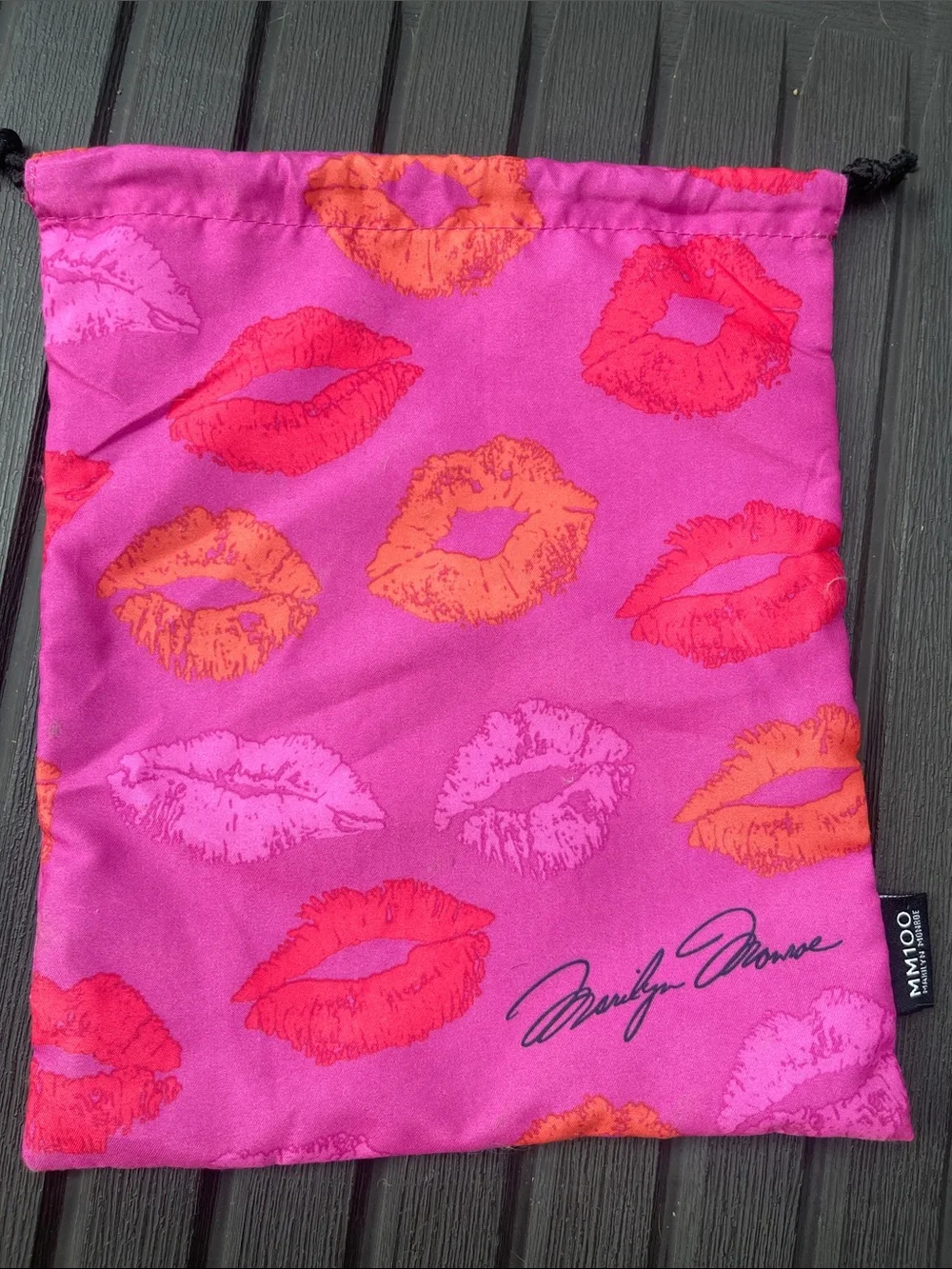 Ipsy - Pink Marilyn Monroe Lip Print Makeup Bag